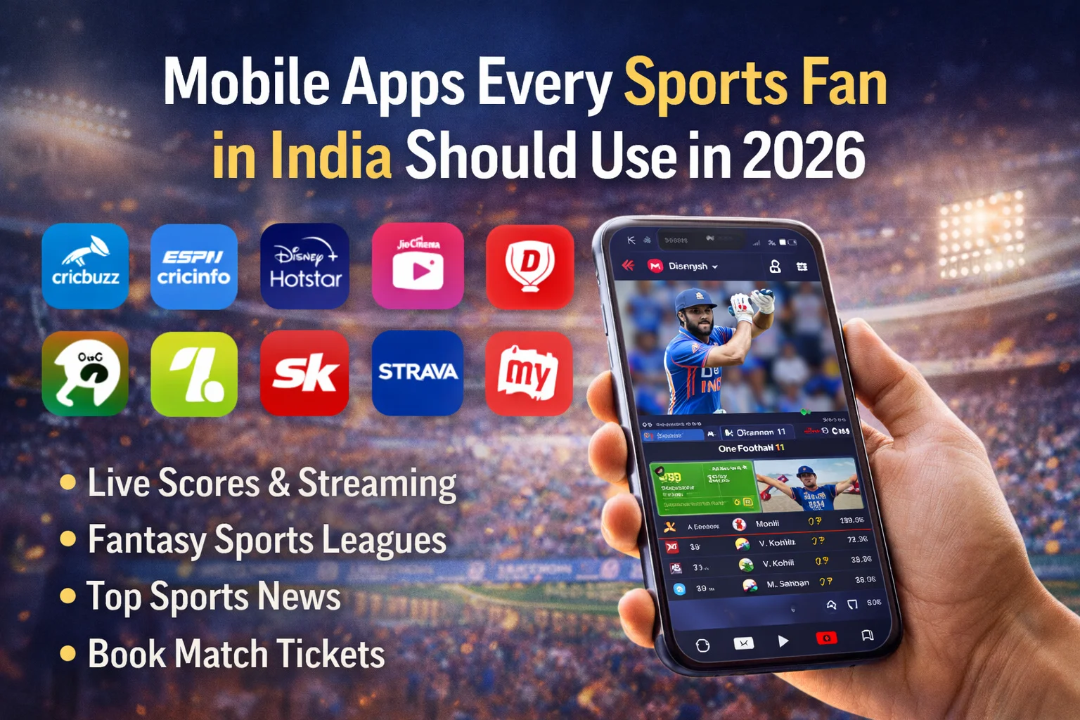 Mobile Apps Every Sports Fan in India Should Use in 2026
